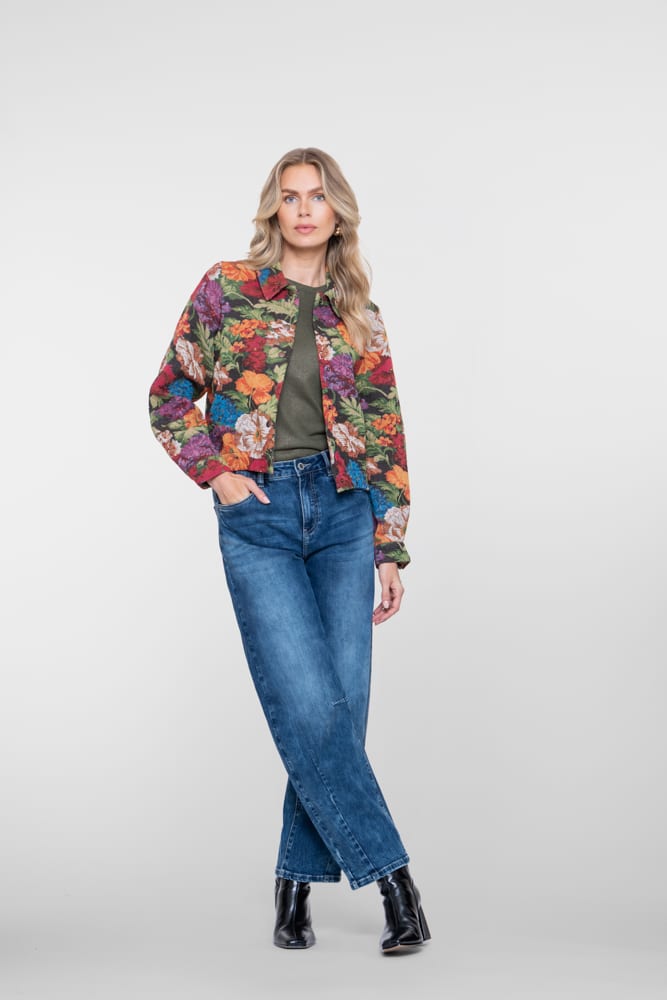 Geisha 61803-10 jeans low croth-baggy fit blue denim – dames