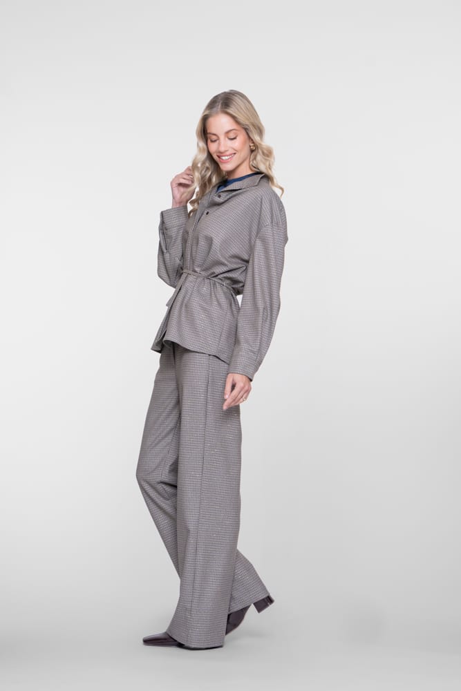Geisha dames 61900-20 lange broek bruin dessin