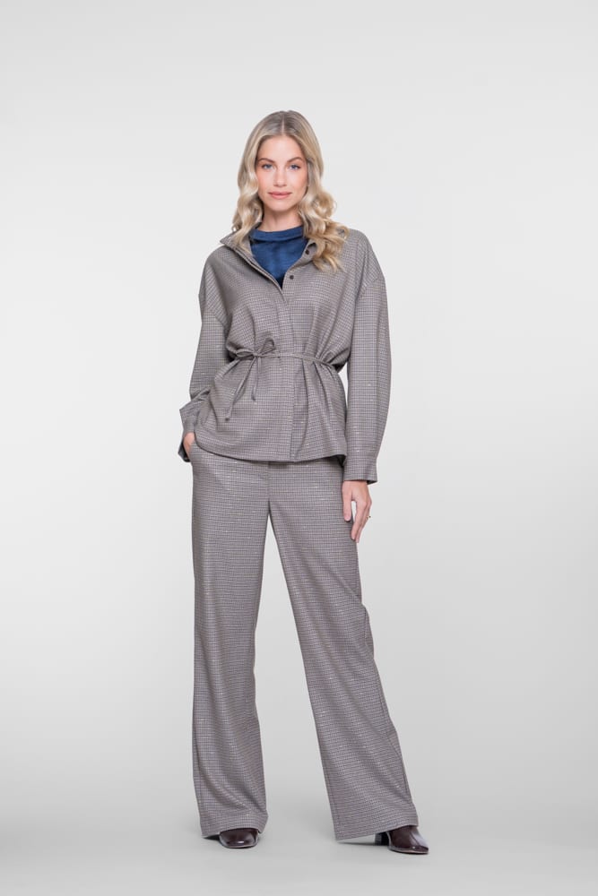 Geisha dames 61900-20 lange broek bruin dessin