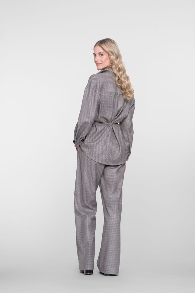 Geisha dames 61900-20 lange broek bruin dessin