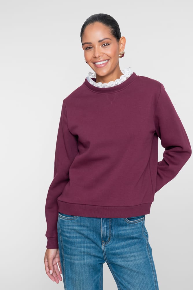 Geisha 62860-41 sweater dames bordeaux