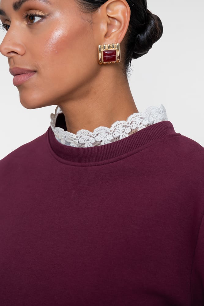 Geisha 62860-41 sweater dames bordeaux