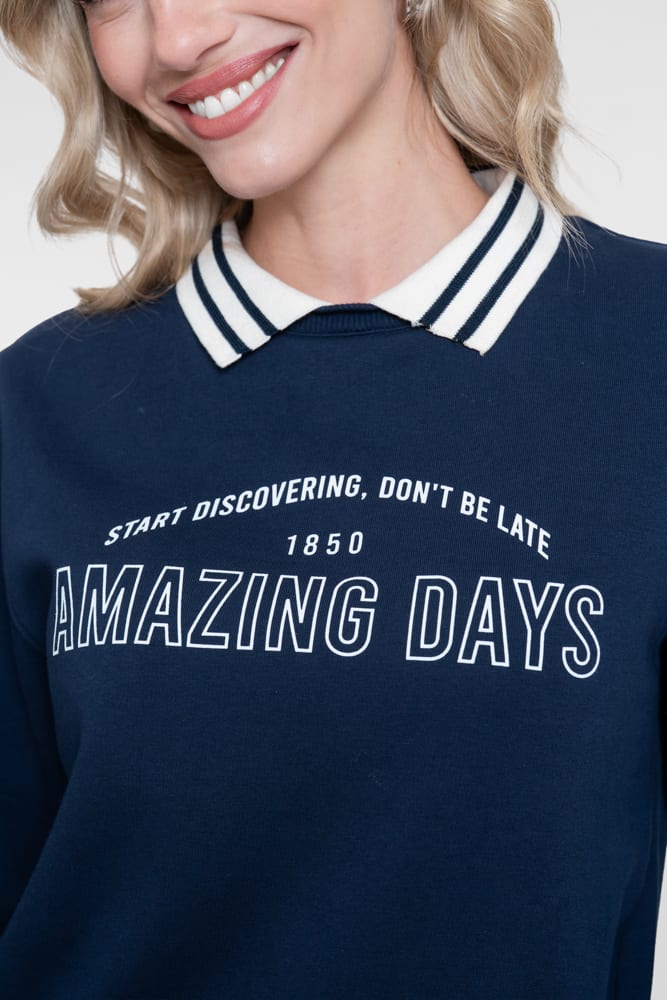 Geisha 62862-41 sweater dames navy