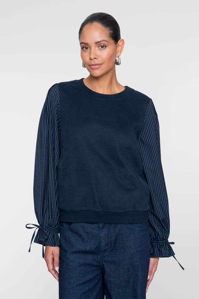 Geisha 62846-21 sweater dames blue denim - Navy