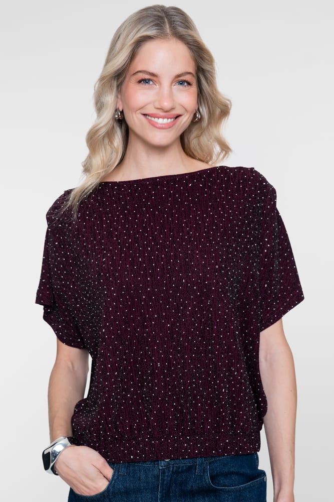 Geisha dames 63825-14 top bordeaux