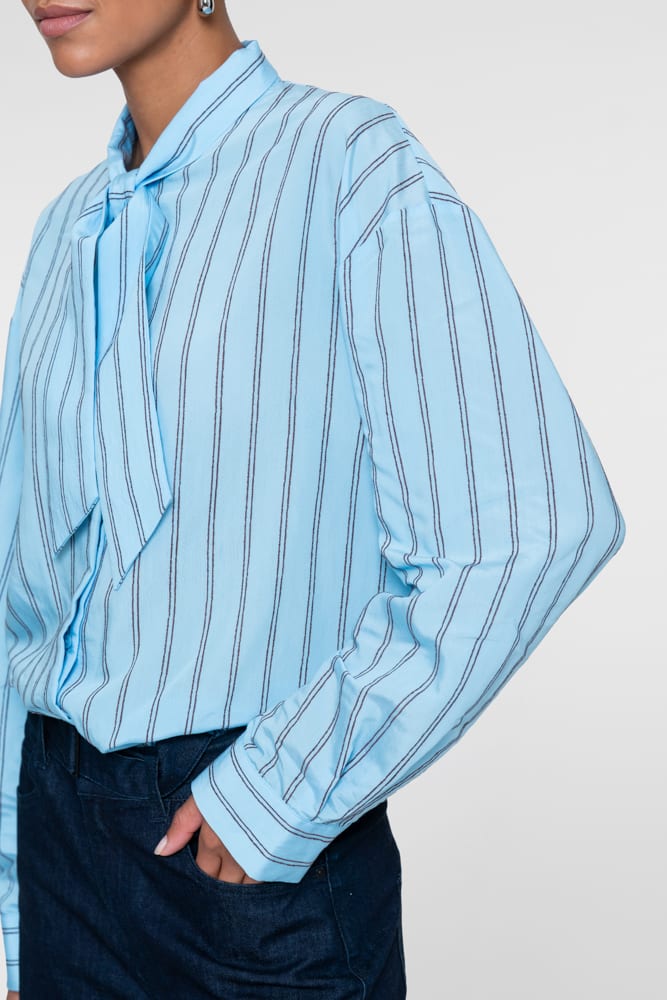 Geisha dames 63915-20 blouse blauw dessin