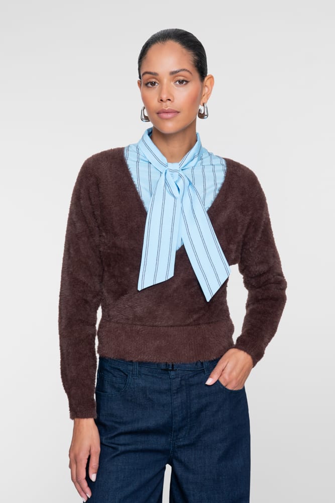 Geisha dames 63915-20 blouse blauw dessin