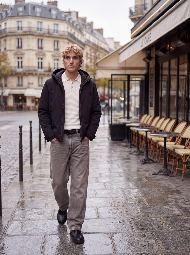 Jack &amp; Jones 12298741 Clark winterjas zwart – heren