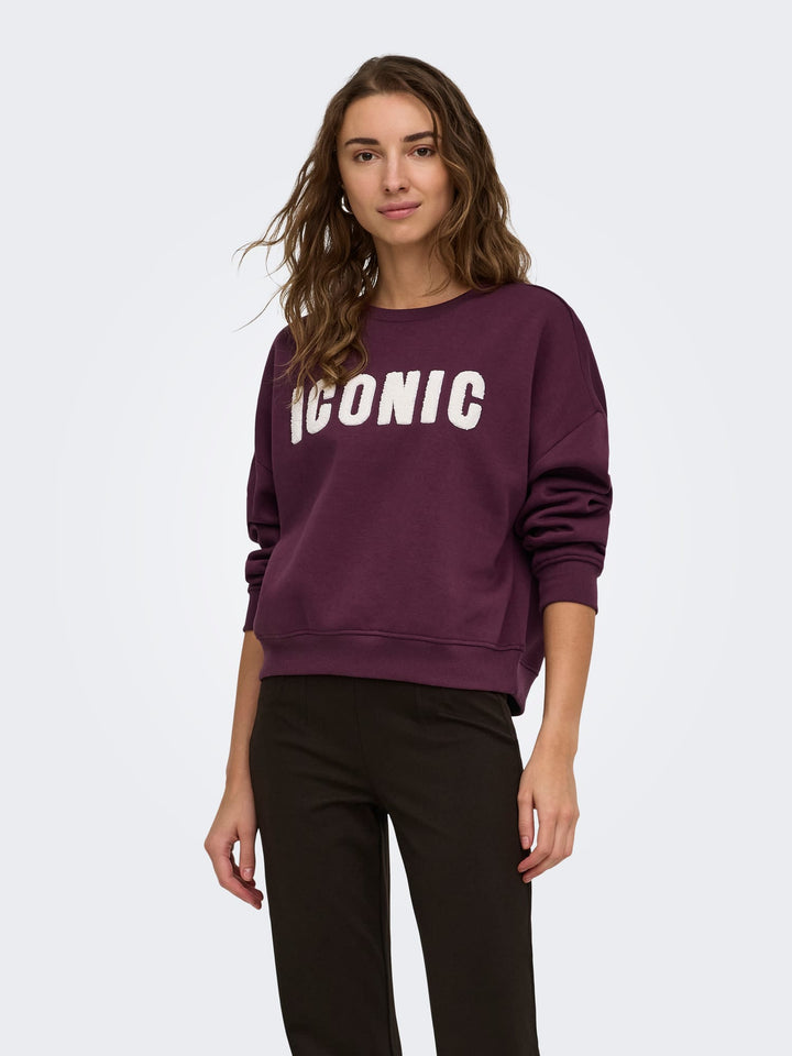 Only 15254183 Sweat bordeaux – dames