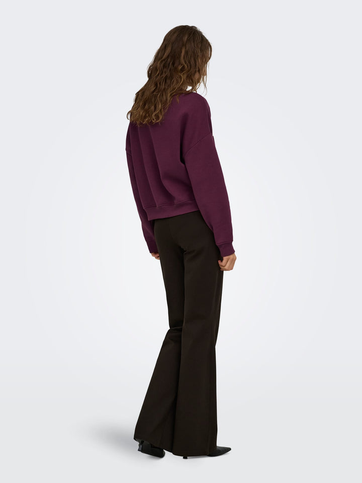 Only 15254183 Sweat bordeaux – dames