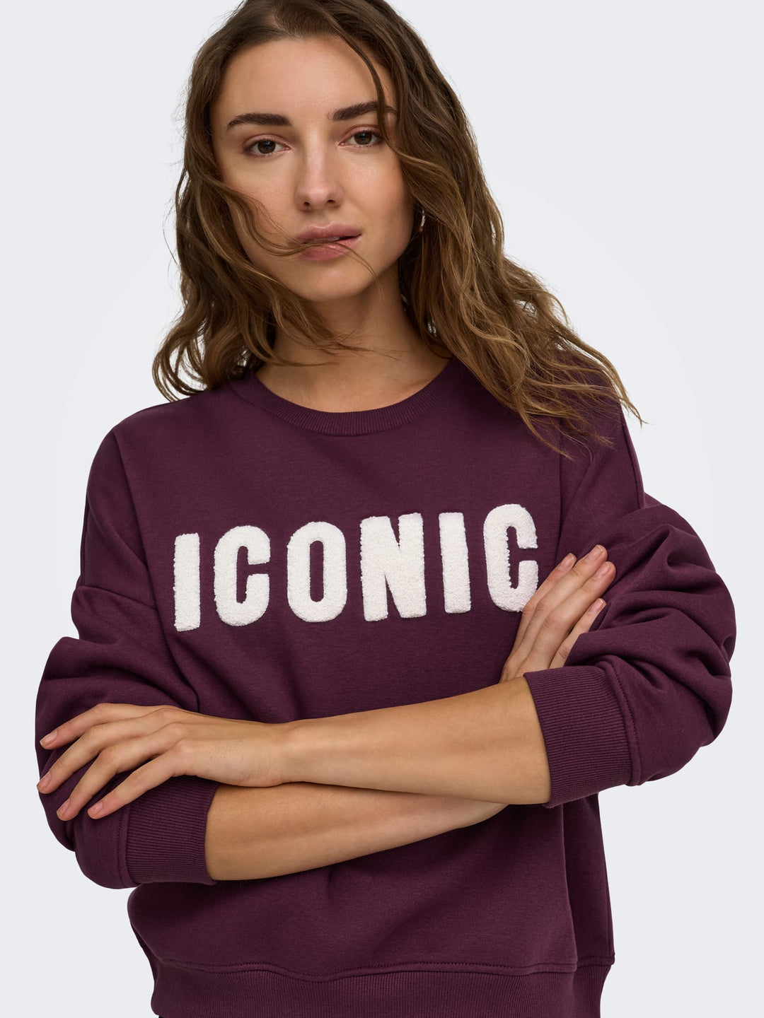 Only 15254183 Sweat bordeaux – dames