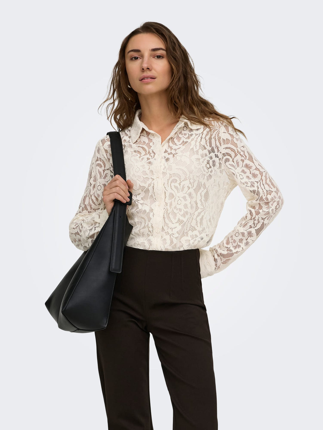 Only blouse l/m dames off-white