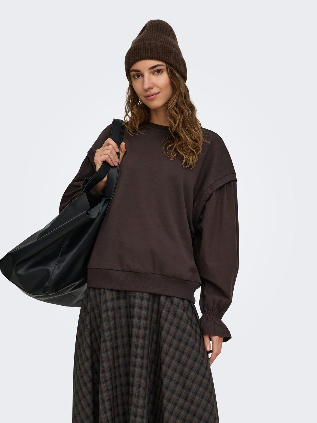 Only sweater bruin – dames
