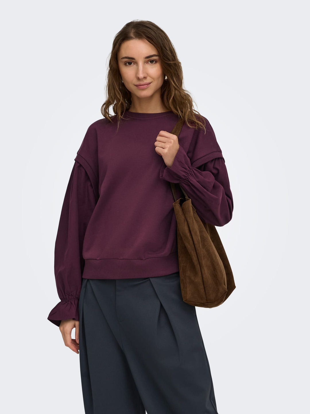 Only sweater dames bordeaux – 15383958 Lin