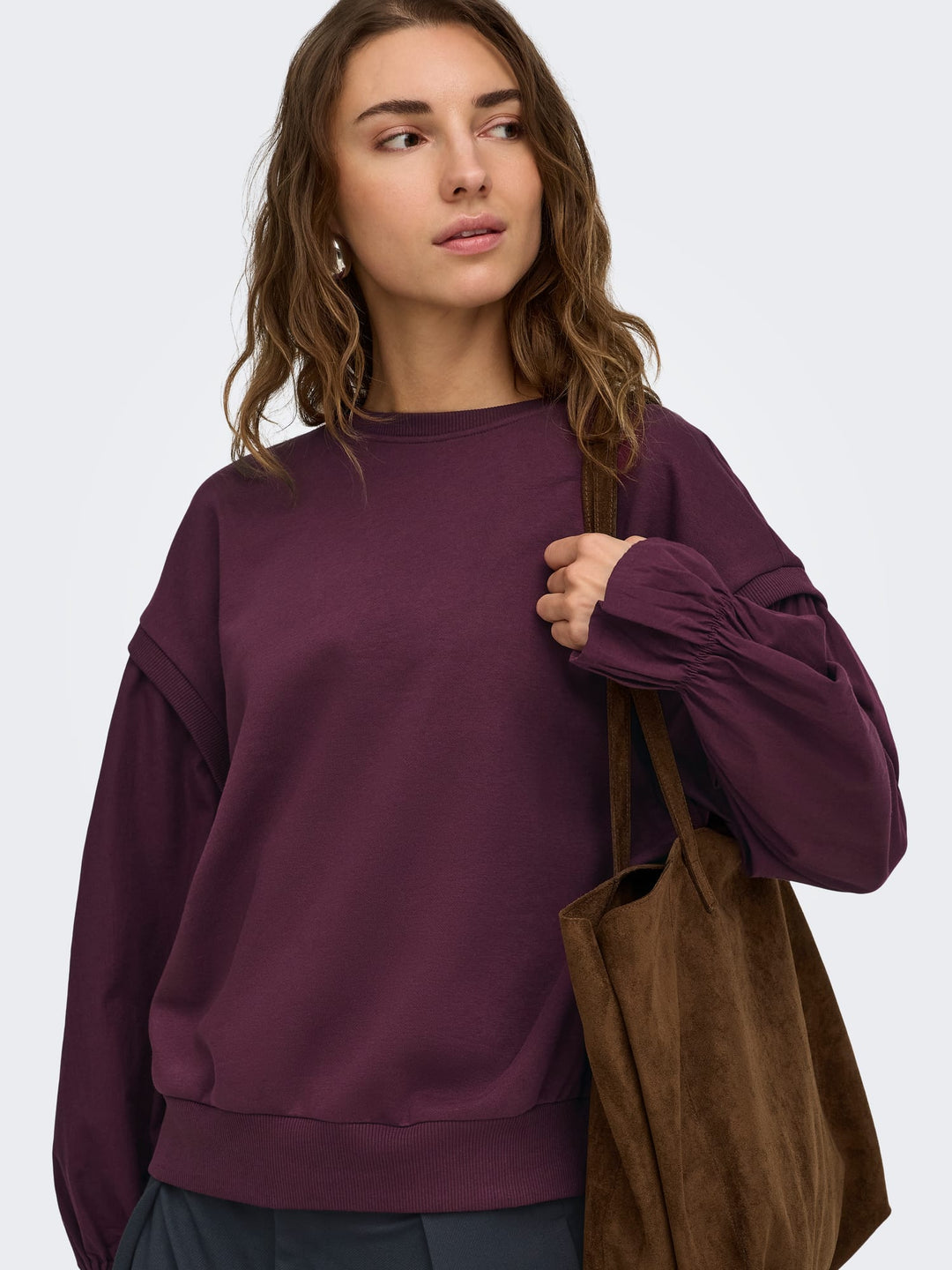 Only sweater dames bordeaux – 15383958 Lin