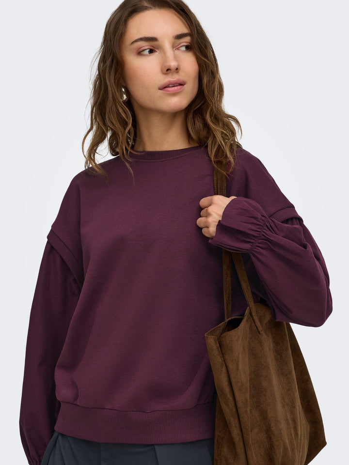 Only sweater dames bordeaux – 15383958 Lin