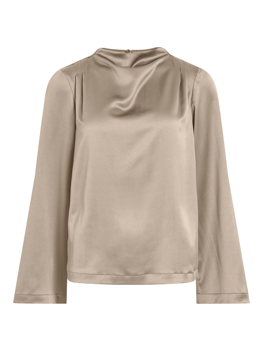 Vila 14122076 Lanna top l/m dames beige
