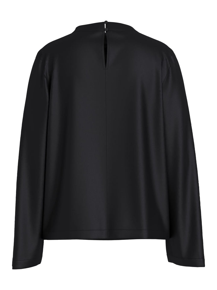 Vila 14122076 Lanna blouse l/m zwart – dames
