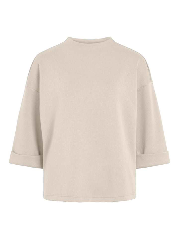 Vila 14117356 Siffi sweater dames beige