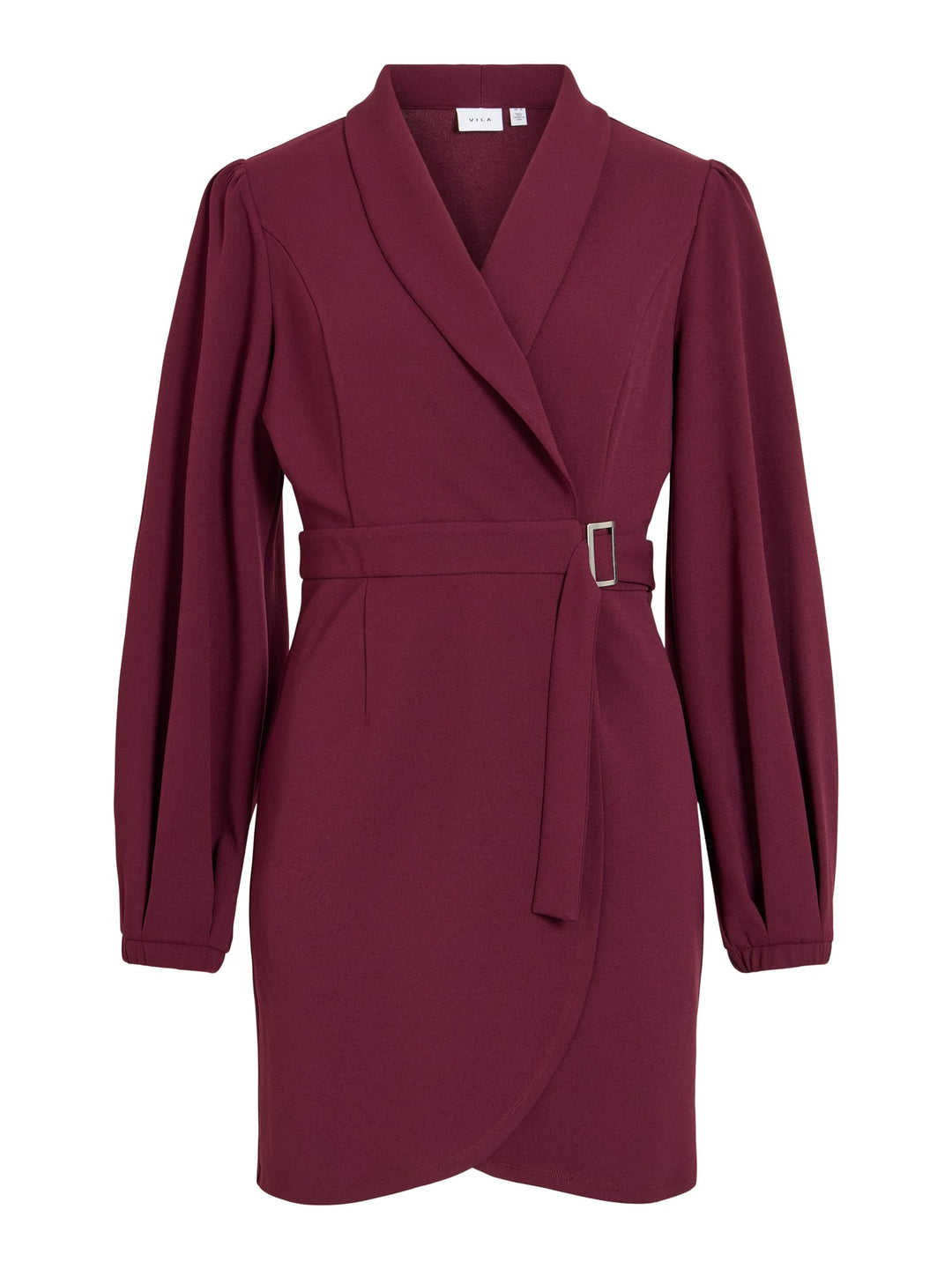 Vila 14123070 clua jurk maxi dames wijnrood