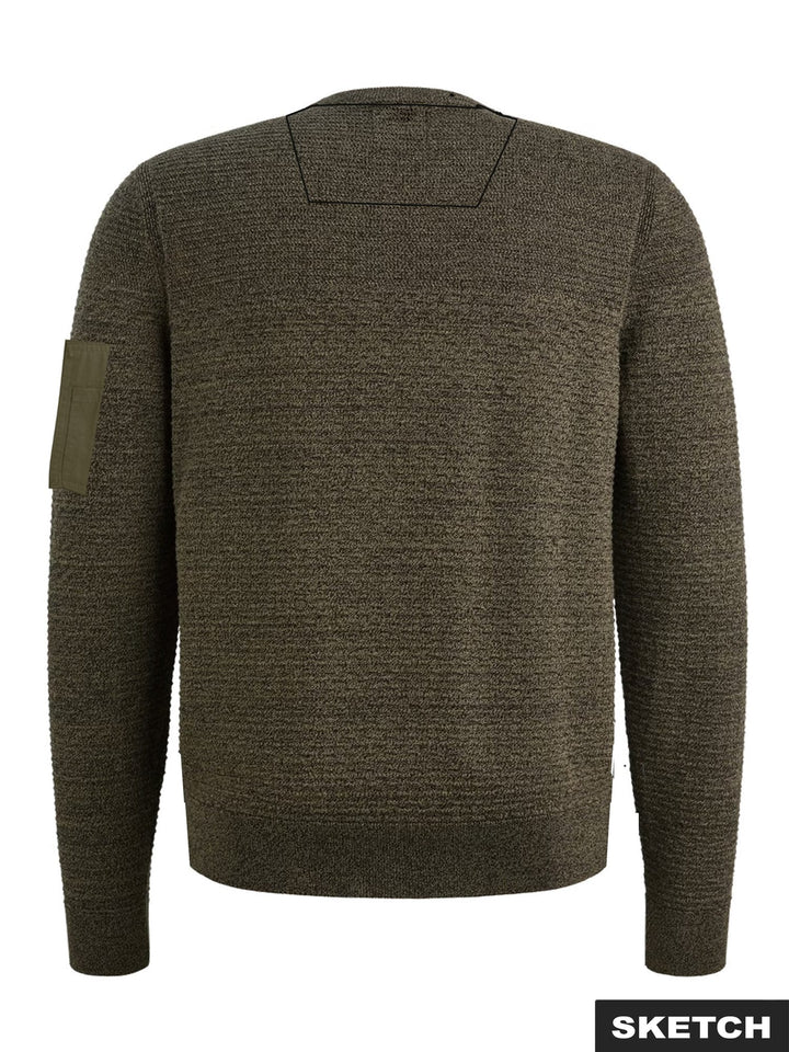 Jack &amp; Jones 12313164 League trui donkergroen – heren