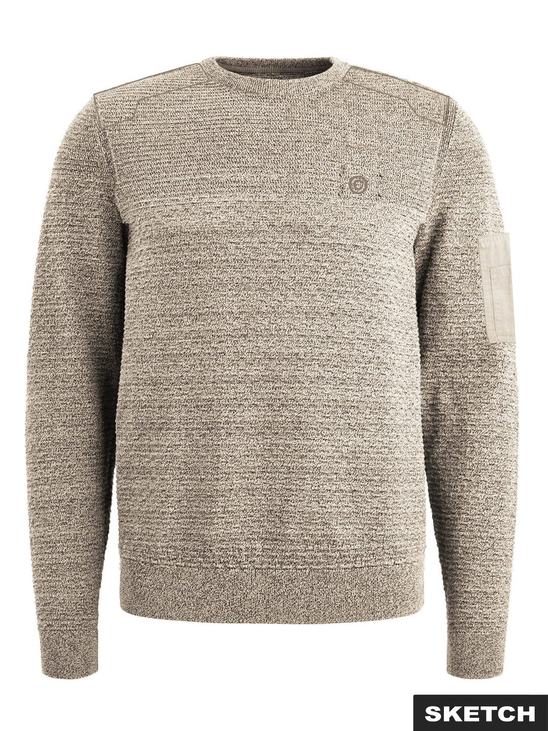 Jack &amp; Jones 12313164 League trui grijs dessin – heren
