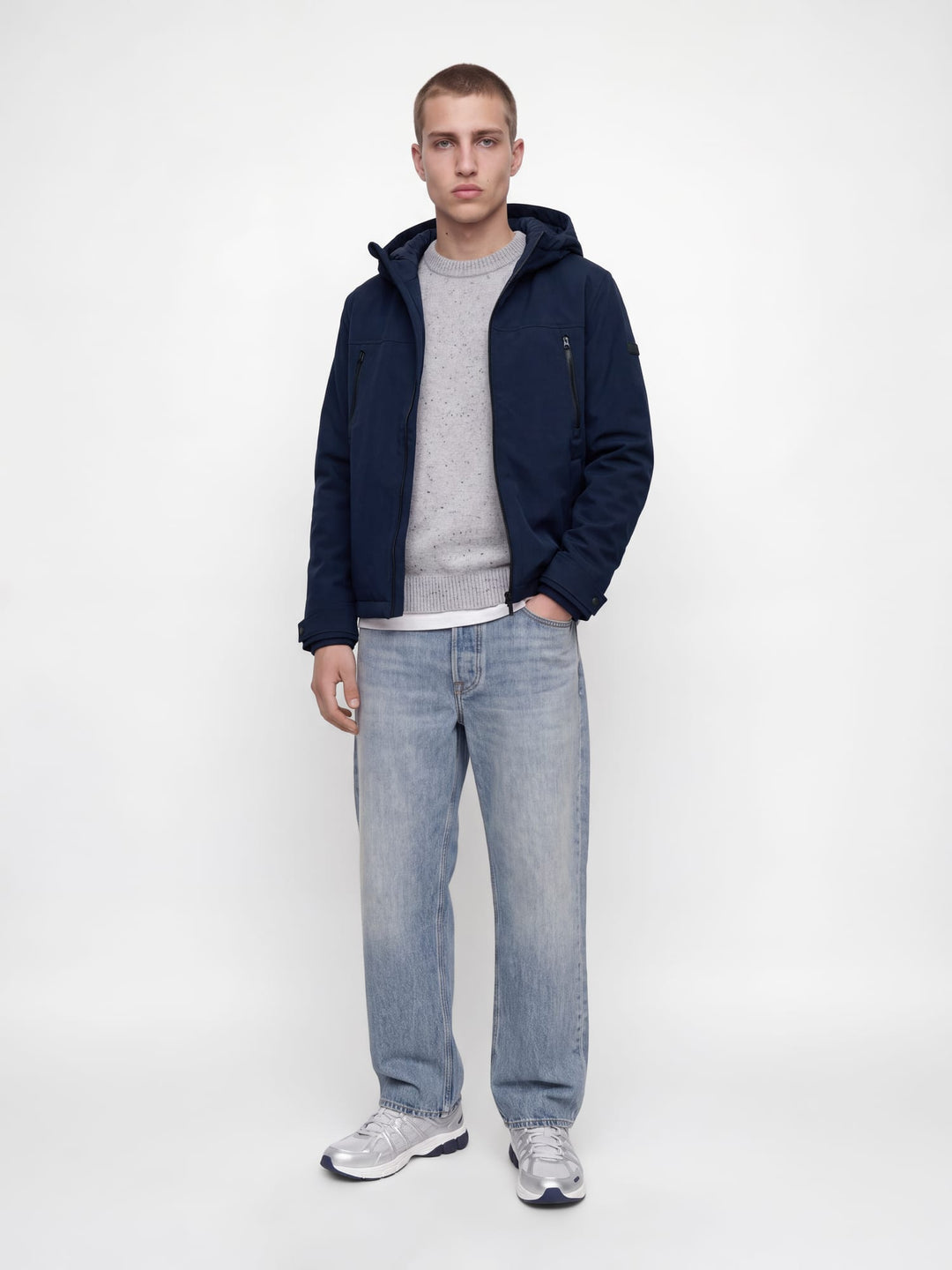 Jack &amp; Jones 12298741 clark winterjas navy – heren