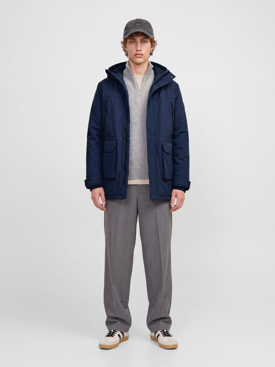 Jack &amp; Jones 12298732 Clark winterjas navy – heren