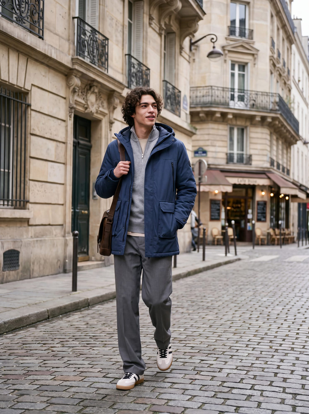 Jack &amp; Jones 12298732 Clark winterjas navy – heren