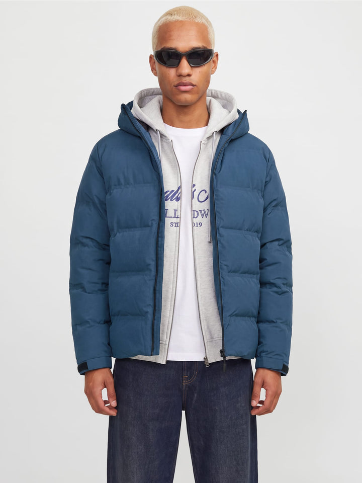 Jack &amp; Jones 12298804 sage winterjas navy – heren