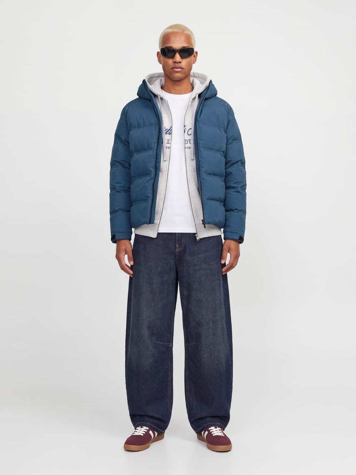 Jack &amp; Jones 12298804 sage winterjas navy – heren