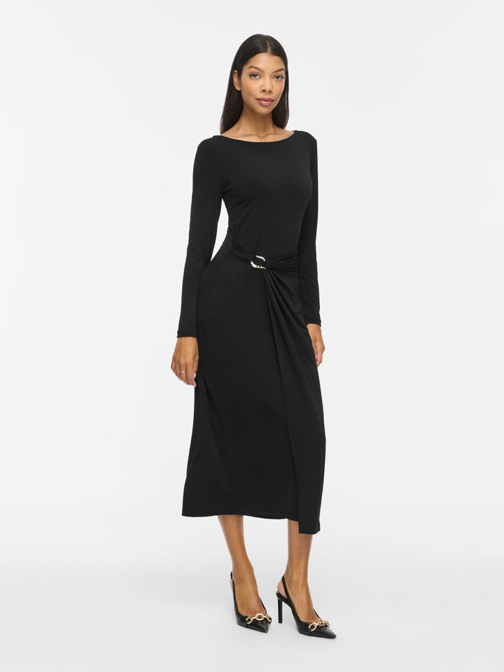Vila 14118138 justine jurk maxi dames zwart