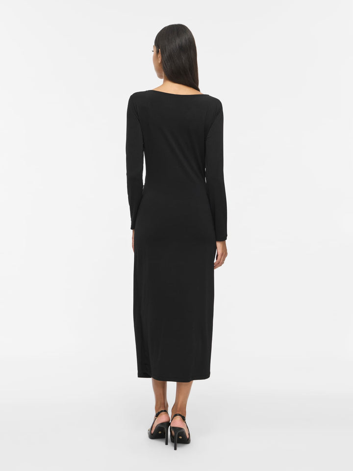 Vila 14118138 justine jurk maxi dames zwart