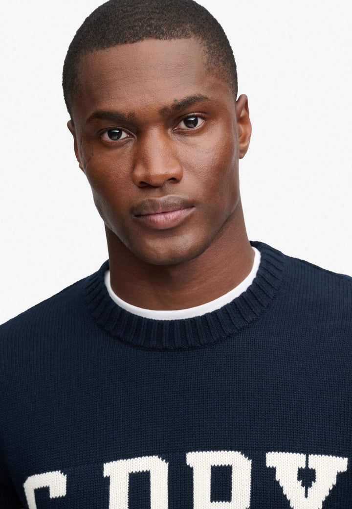 Superdry M6110798A trui heren navy