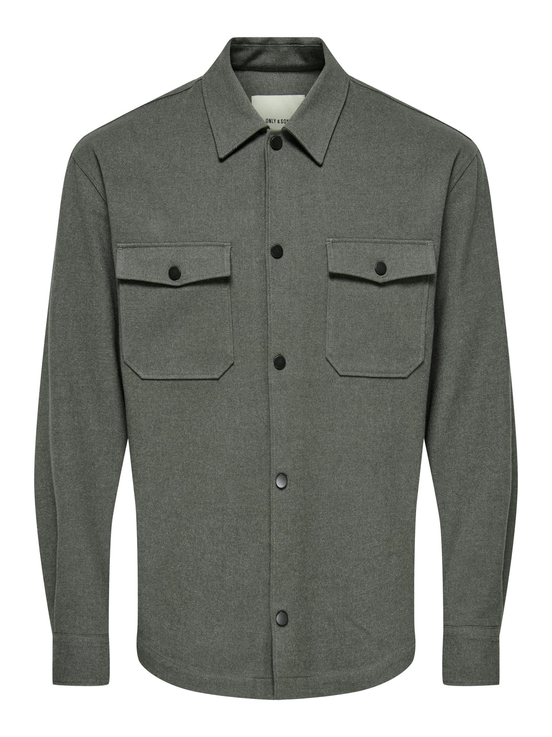 ONLY &amp; SONS 22035991 mark overhemd l/m donkergroen – heren