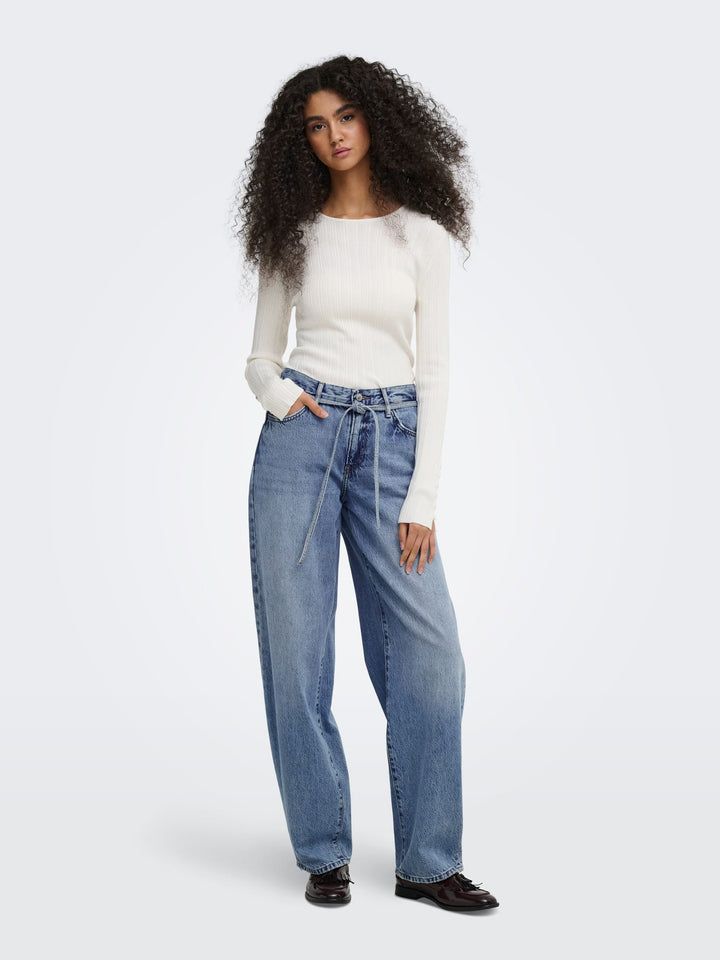 Only 15325796 Gianna jeans regular-straight fit dames blue denim - L30