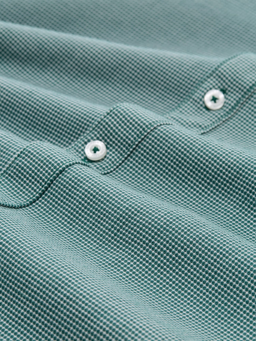 Tom Tailor 1047336 overhemd l/m heren groen dessin