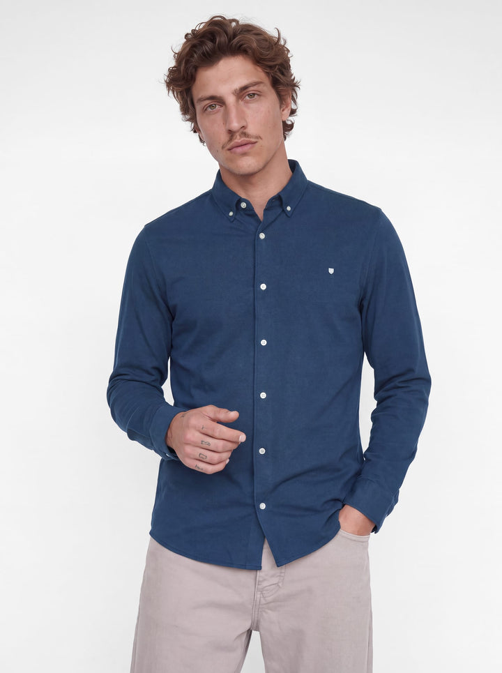 Jack &amp; Jones 12284463 Blake overhemd l/m navy – heren