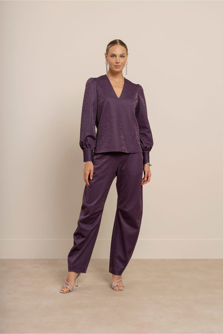 Studio Anneloes 14464 Crisje top aubergine