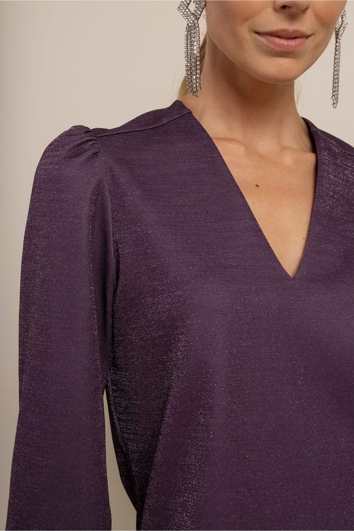 Studio Anneloes 14464 Crisje top aubergine