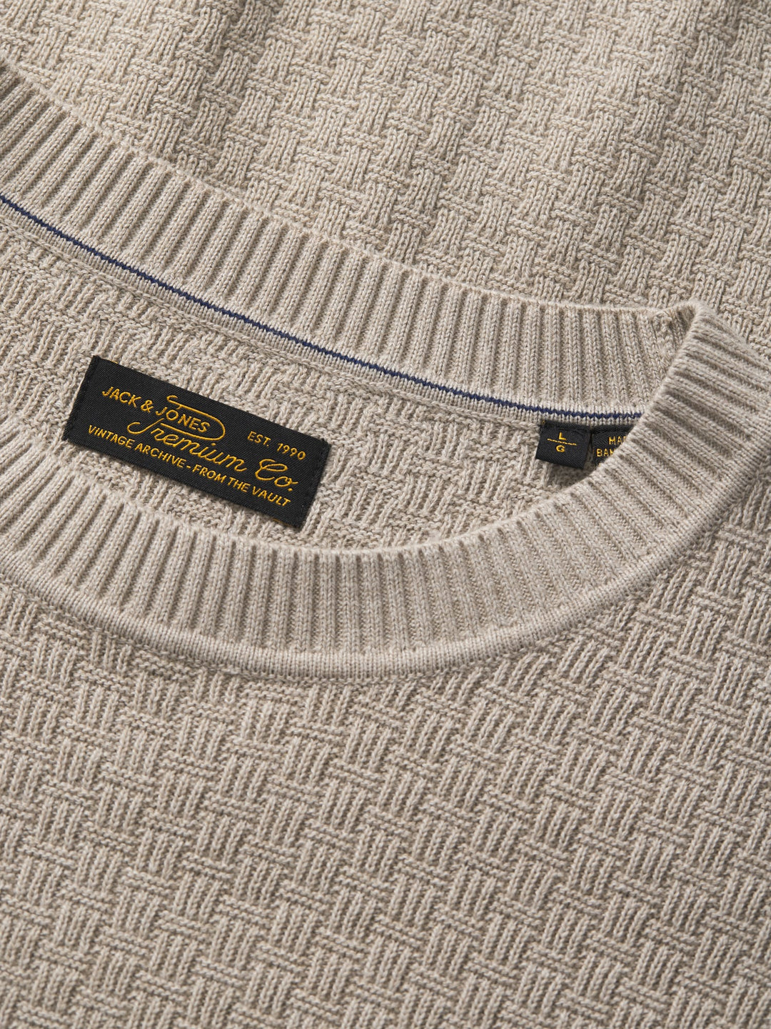 Jack &amp; Jones 12305682 stanley trui zand – heren