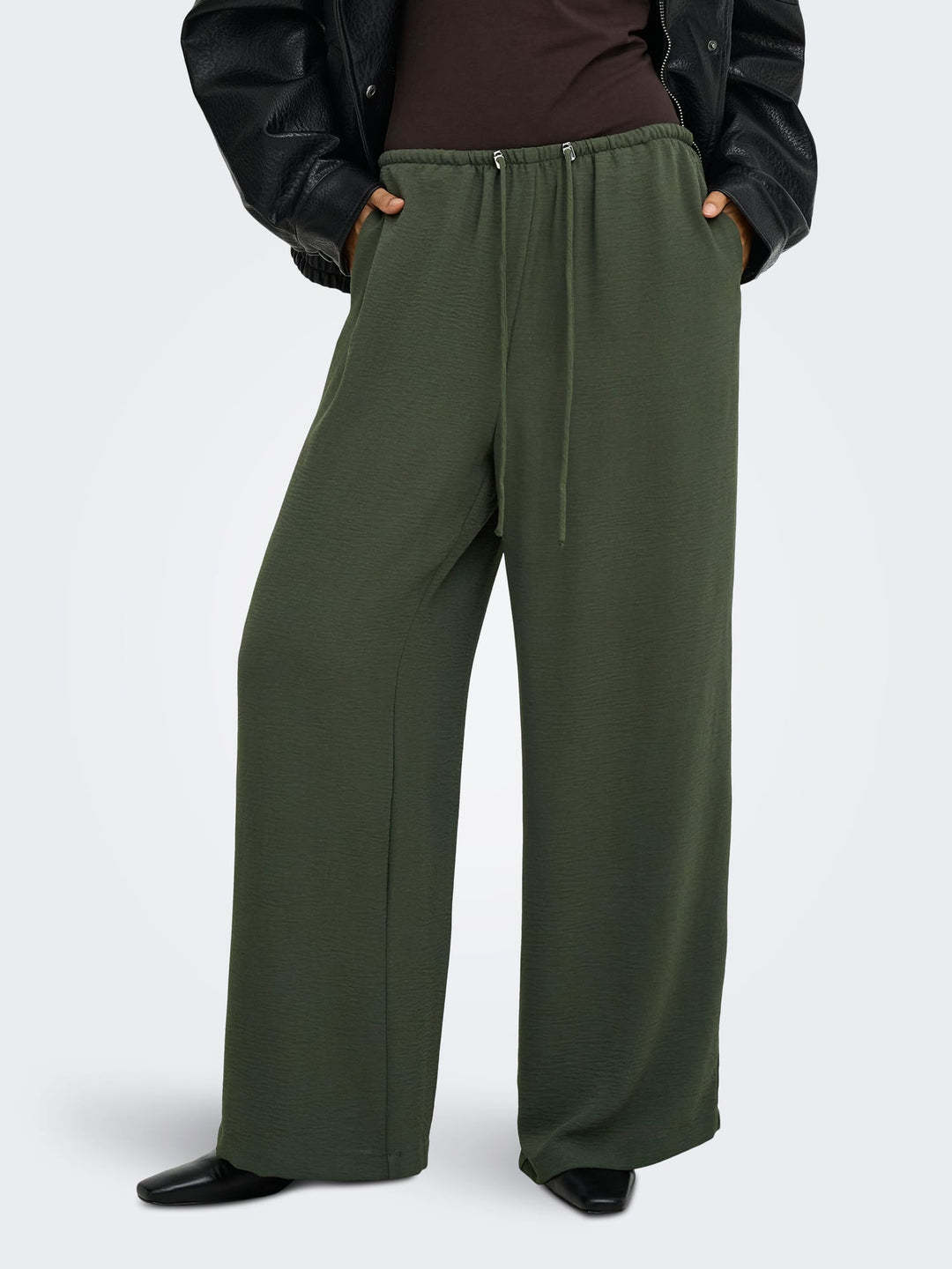 jacqueline de yong 15394648 Melia lange broek dames donkergroen - L32