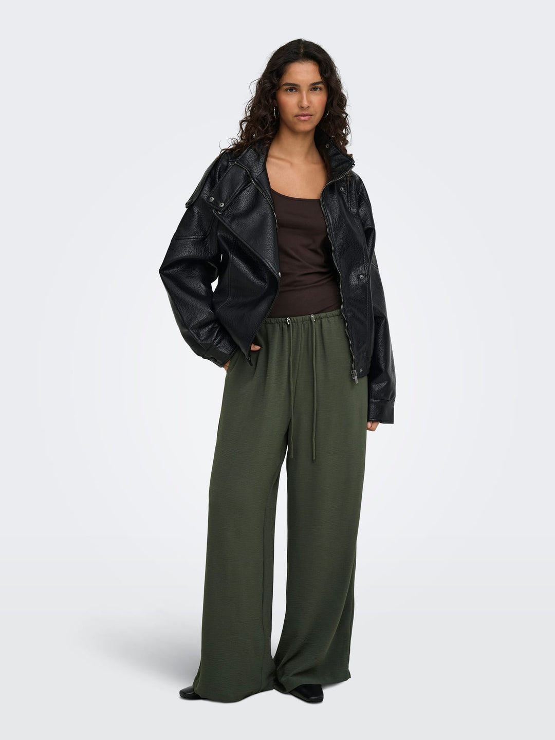jacqueline de yong 15394648 Melia lange broek dames donkergroen - L32