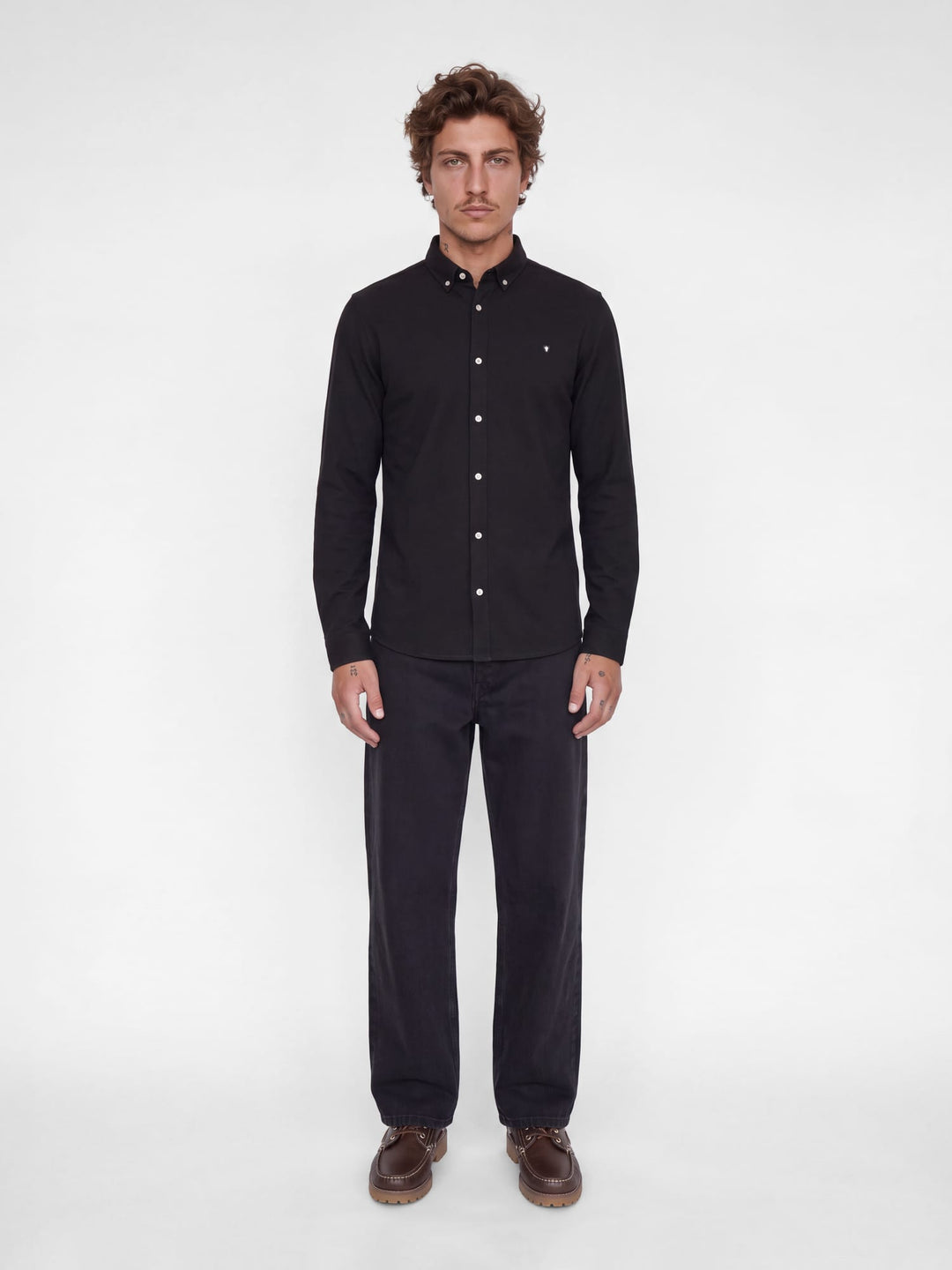 Jack &amp; Jones 12284463 Blake overhemd l/m bruin – heren
