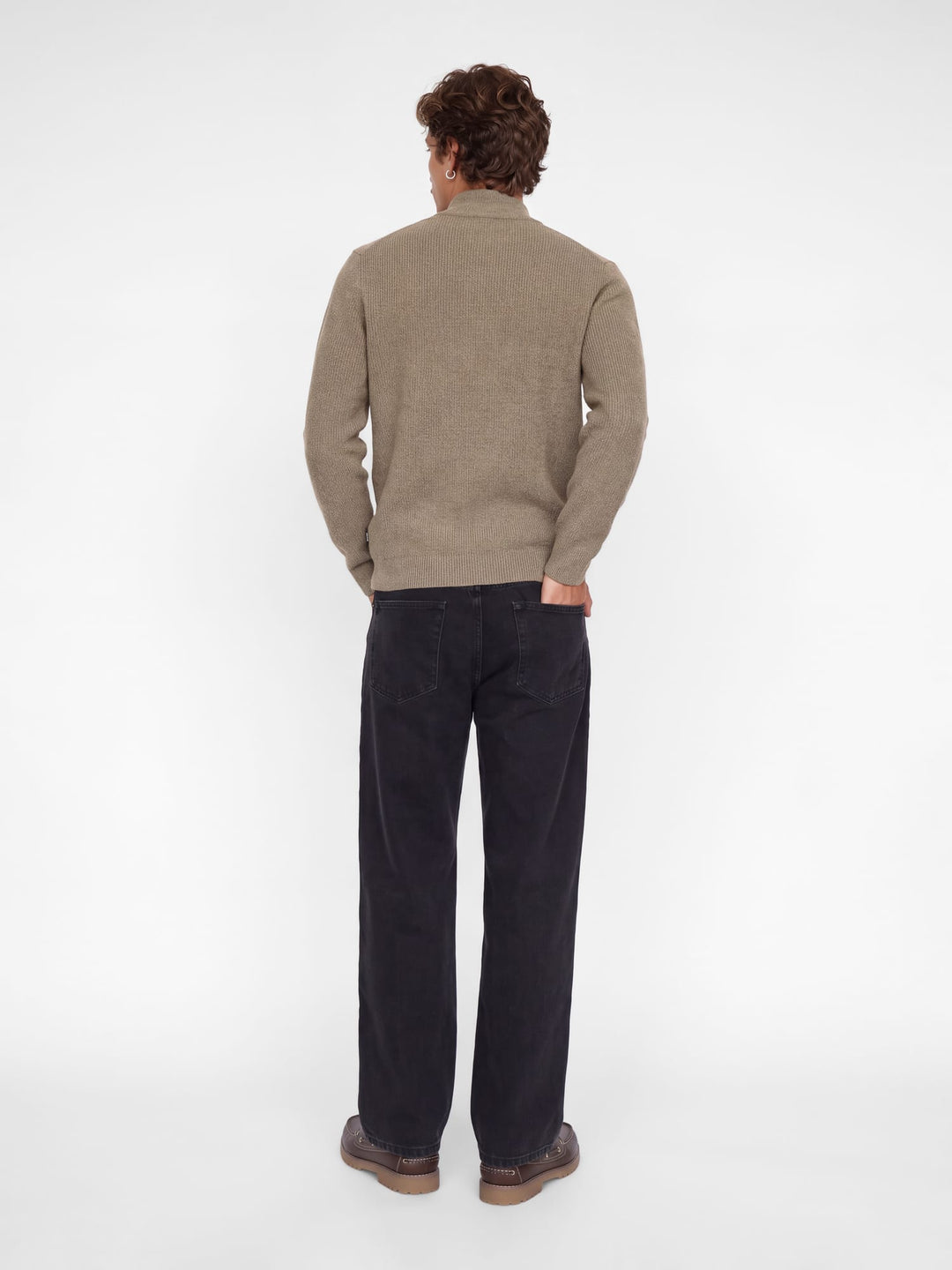 Jack &amp; Jones 12305686 Wesley trui olijf – heren