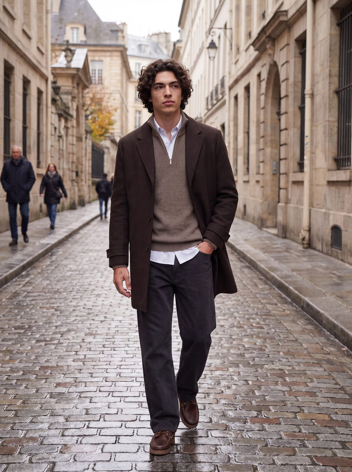 Jack &amp; Jones 12305686 Wesley trui olijf – heren