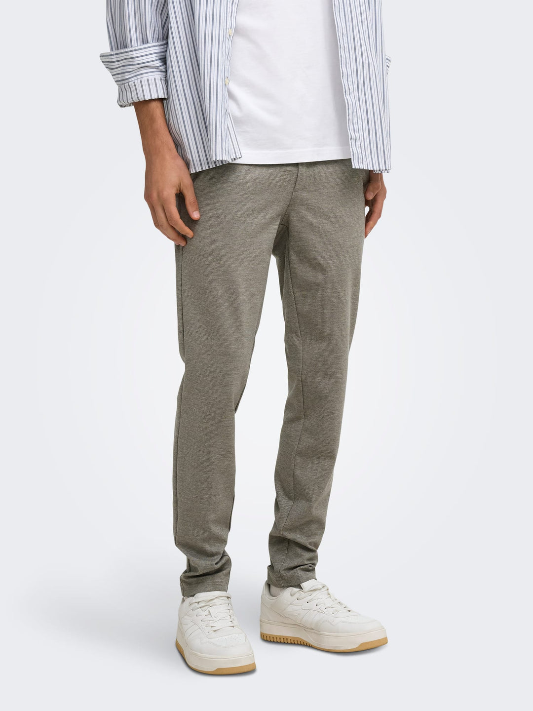 ONLY &amp; SONS 22040689 Mark lange broek taupe – heren - L32