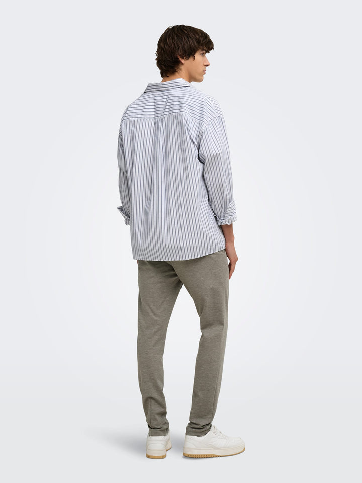 ONLY &amp; SONS 22040689 Mark lange broek taupe – heren - L32