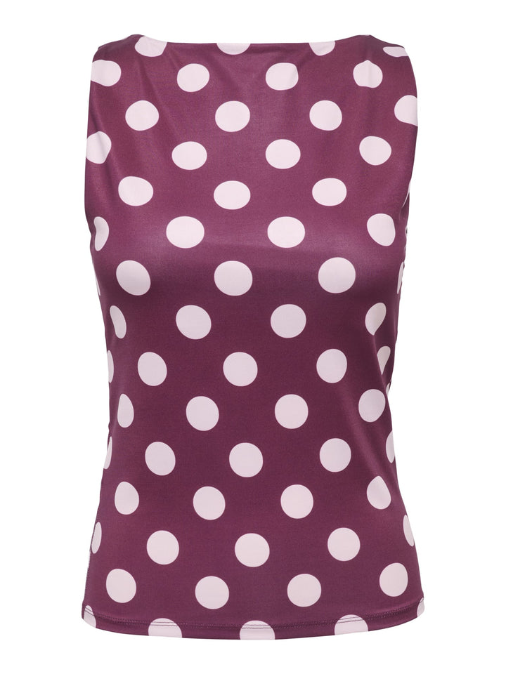 Only 15348826 Lone singlet paars dessin – dames