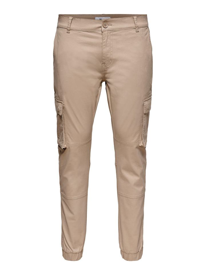 ONLY &amp; SONS 22016687 Cam cargo broek zand – heren - L30